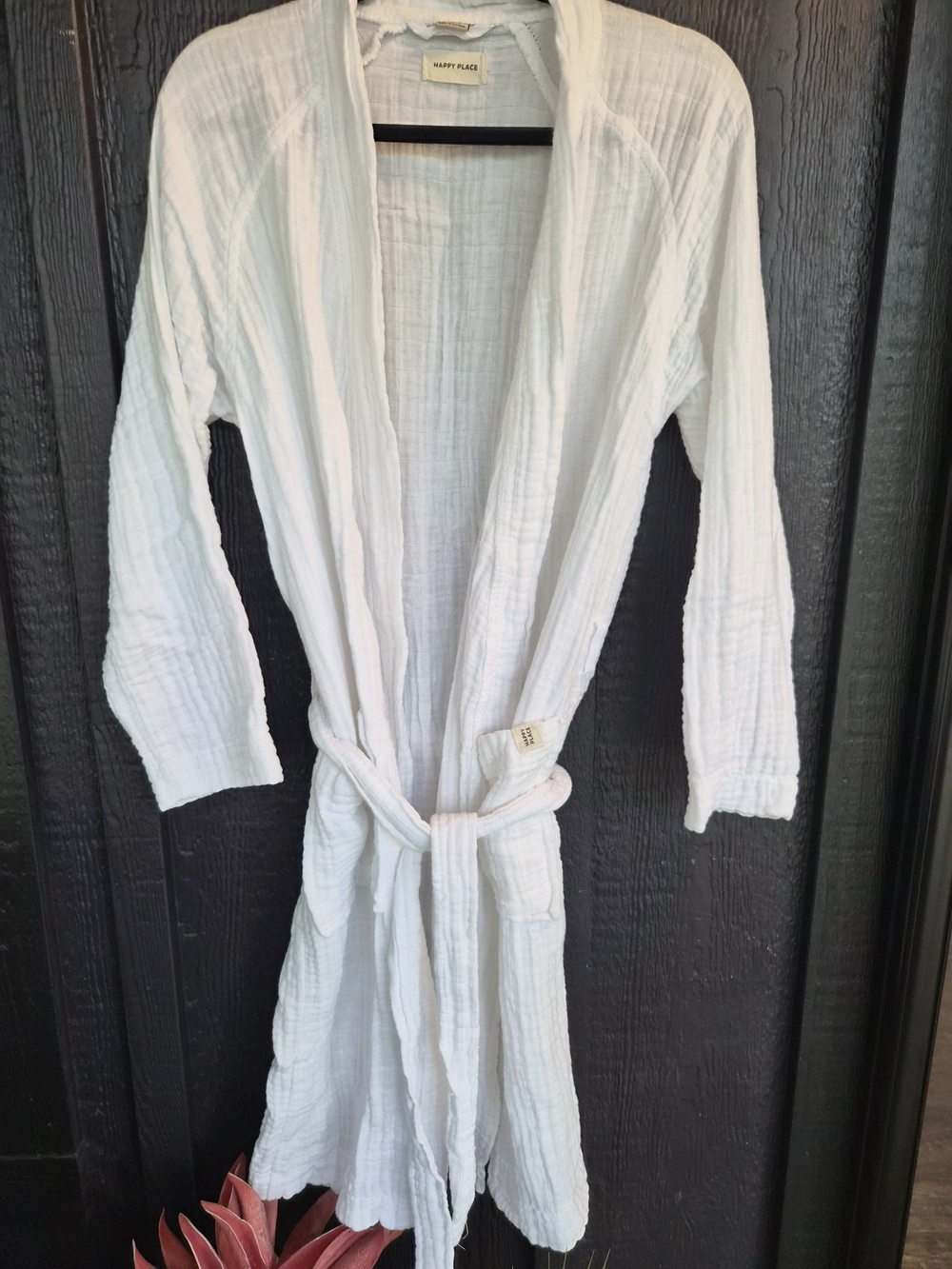 White Muslin One-Piece Robe